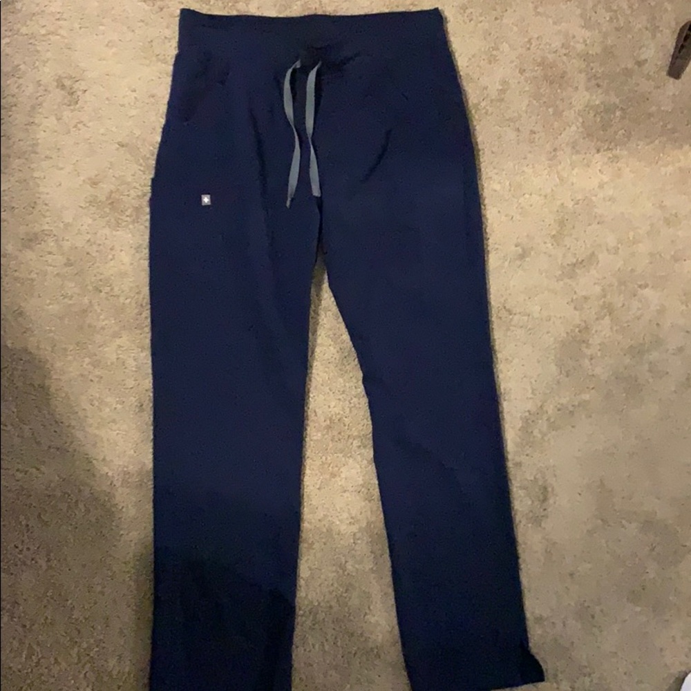 Figs kade cargo pants tall M navy blue